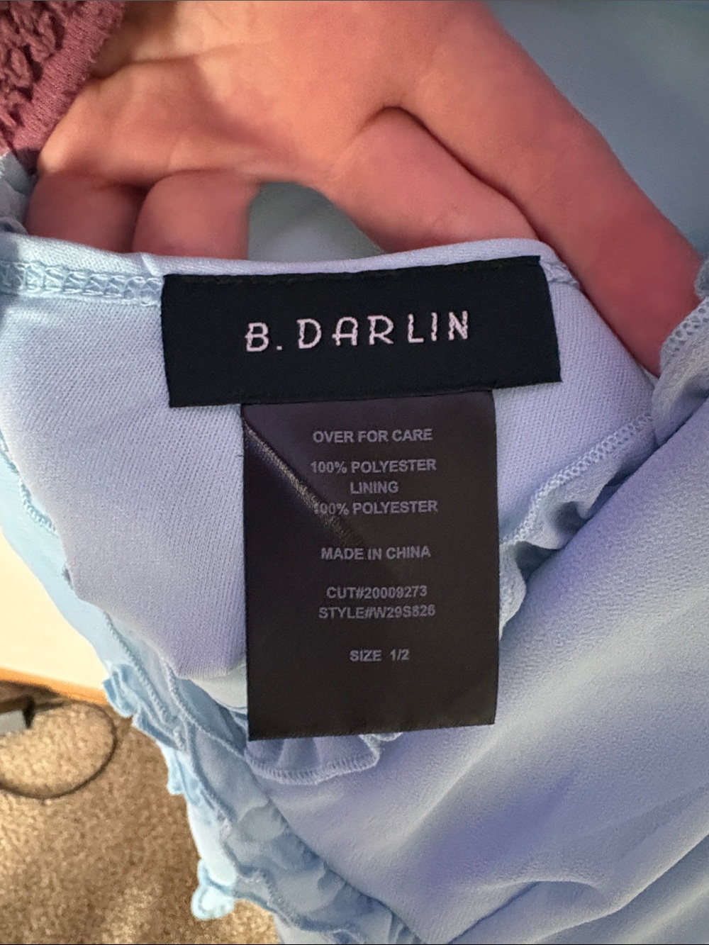 Darling Light Blue Ruffle Mini Dress - Picture 2 of 3